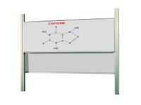 Dubbelvlaksbord 100x400 cm Hoogteverstelbaar Kolom Wit