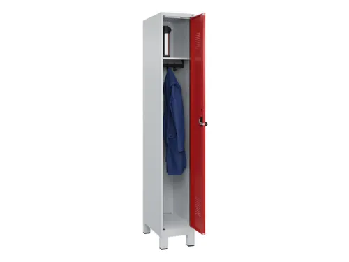 locker,HxBxD 1950x300x500mm,1vak,vak B 300mm,draaigrendel,voeten