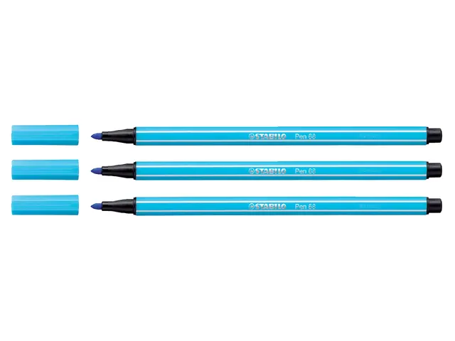 Viltstift STABILO Pen 68/57 medium azuurblauw