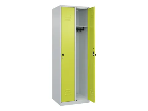 locker,HxBxD 1850x600x500mm,2vak,vak B 300mm,draaigrendel