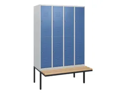 Dubbeldekse dekenkist,HxBxD 1950x1200x815mm,4x2vak.,vak B 300mm