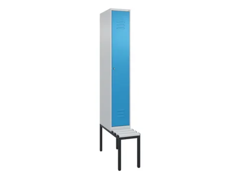 locker met bank,HxBxD 2120x300x815mm,1vak,vak B 300mm,cil.-slot
