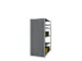 paroi latérale,p. rayonnage sans boulons,HxP 3000x800mm,acier,RAL7035