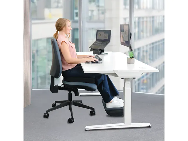 Voetensteun Fellowes Breyta kussen zwart