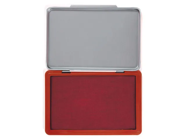 Stempelkussen 90x55mm Rood