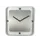 Wandklok NeXtime Square Wall 40x40x4cm wit cijfers