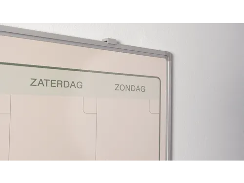Maandplanner Elegance Nederlands softline profiel 8mm 90x120cm alu