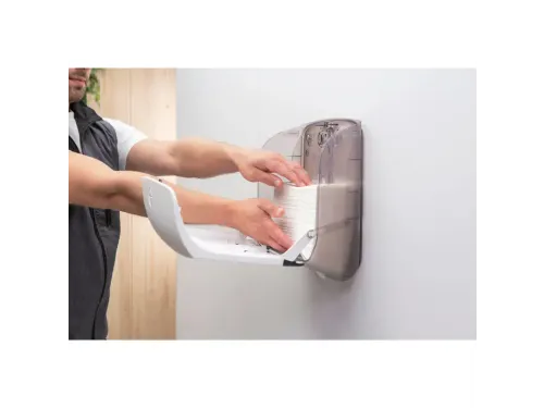 Handdoekdispenser Katrin 88966 klein zwart
