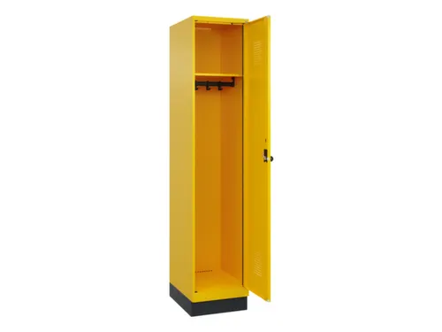 locker,HxBxD 1950x400x500mm,1vak,vak B 400mm,draaigrendel,sokkel