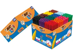 Kleurstiften BicKids visa fijn assorti schoolbox à 288 stuks