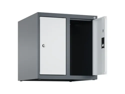 opzetkast,v. locker,2vak.,vak B 250mm,HxBxD 500x500x500mm,vleugeldeur