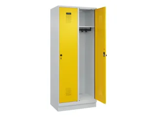locker,HxBxD 1950x800x500mm,2vak,vak B 400mm,draaigrendel,sokkel - 2
