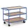 tafelwagen,draagverm. 250kg,3etage(s),laadvl. LxB 790x490mm,houtetage