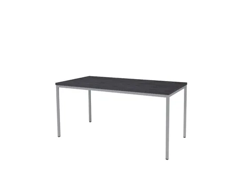 Domino Basic Tafel Vaste Hoogte 160x80 houtprint schaduw alu 4-poots