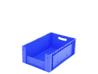 Euronorm Stapelkrat M. Grijpopening Pp Hxlxb 220X600X400Mm Blauw - 1