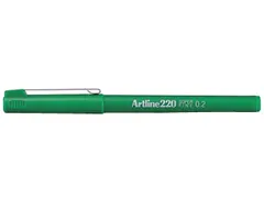 Fineliner Artline 220 rond super fijn groen