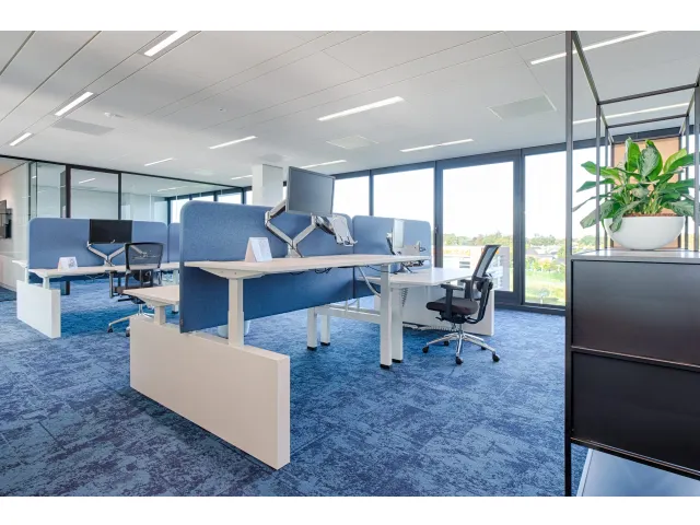 Wang voor Dextro Plus Duo bureau zwart