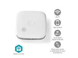 Rookmelder Nedis Smartlife Wifi 10 jaar sensor wit