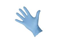Handschoenen uit nitril poedervrij maat M blauw, doos van 200 stuks
