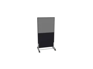 scheidingswand,HxB 1545x800mm,CC-zwart,BN8078-grijs - 2