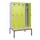 locker met bank,voor scheiding van kleding,HxBxD 2120x1200x815mm,4vak