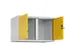 opzetkast,v. locker voor scheiding van kleding,2vak.,vak B 400mm