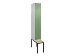 locker voor scheiding van kleding,HxBxD 2120x300x815mm,1vak