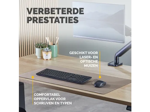 Bureau-onderlegger Fellowes Breyta zand 80x40cm