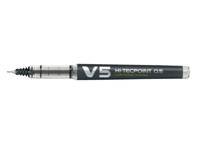 Rollerpen Pilot Hi-Tecpoint V5 Cartridge System Begreen 0.5mm Zwart