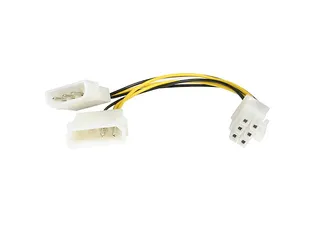 15 cm LP4 naar 6-polige PCI Express videokaart-voedingskabeladapter - 1