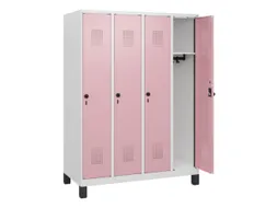 schoollocker,HxBxD 1630x1200x500mm,4vak,vak B 300mm,draaigrendel