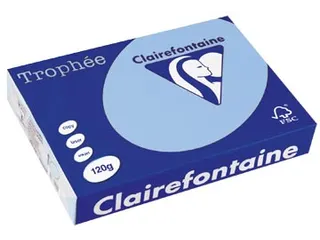 Trophée Pastel gekleurd papier A4 120 gram 250vel Helblauw - 2