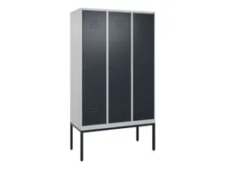 locker voor scheiding van kleding,HxBxD 2120x1200x500mm,3vak
