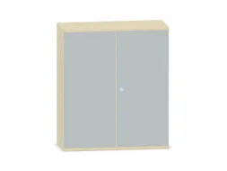 Kantoorkast 1150x1000x430mm Decor Romp Esdoorn Decor Front Lichtgrijs