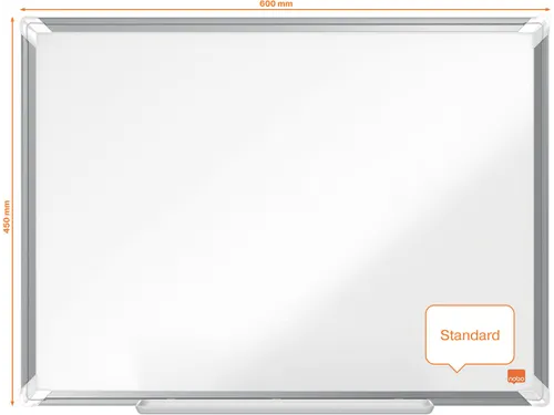 Premium Plus whiteboard, emaille, 60 x 45