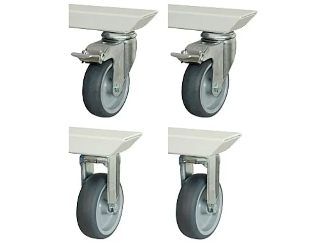2zwenk-/2bokwielen,v. werkbank,TPE,bouw H 135mm