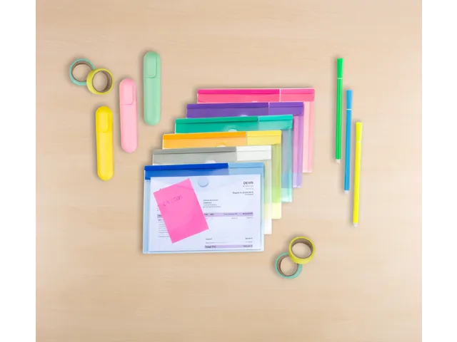 Enveloptas Djois Color Collection A5 horizontaal assorti