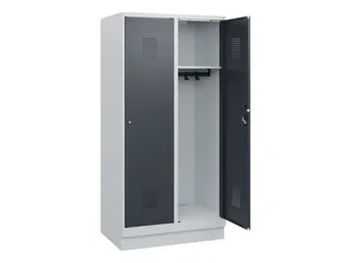 schoollocker,HxBxD 1630x800x500mm,2vak,vak B 400mm,cil.-slot,sokkel - 1