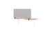 OUTLET Ecran de bureau acoustique PET-Feutre 60x160cm Gris clair