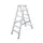 Lichte Universele Trapladder Tweezijdig L 1.41m H 1 08m 2x6treden