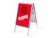 Stop-trottoir A1 Set complet Visuel "Ingang" (NL) Rouge