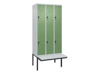 Dubbeldekse dekenkist,HxBxD 2120x900x815mm,3x2vak.,vak B 300mm - 1
