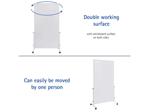 Mobiel Whiteboard MAULsolid Easy2move 100x180cm