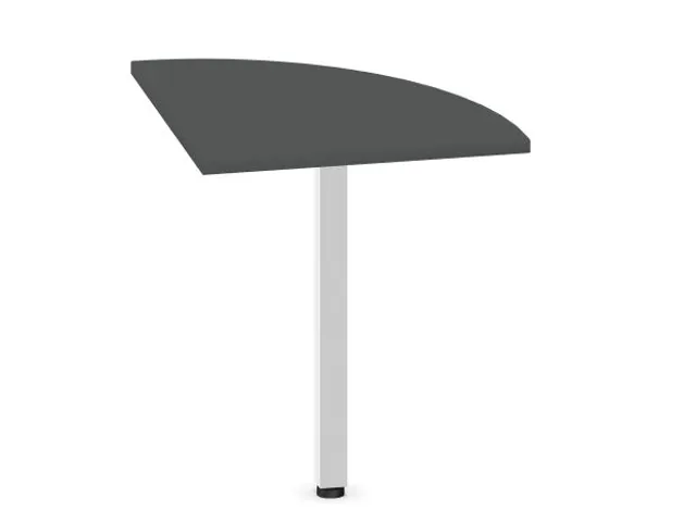 angle de liaison,90 °,HxlxP 720-840x600x600mm,rond,MS-gris foncé