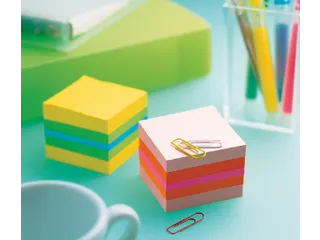 Memoblok 3M Post-it 2051L kubus 51x51mm lemon assorti 400vel - 2
