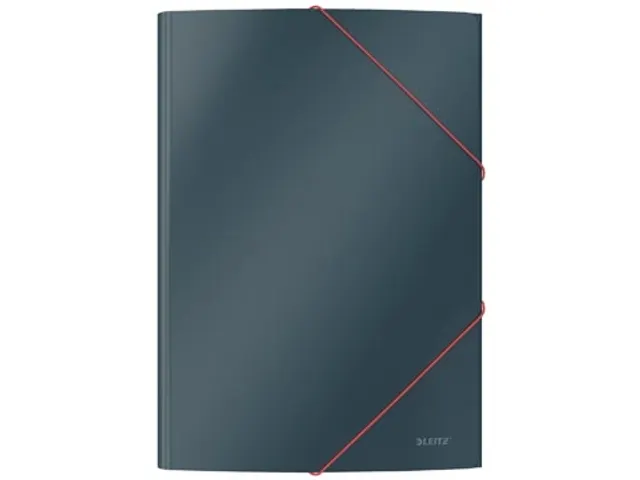 Cosy elastomap met 3 kleppen uit karton A4 grijs