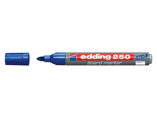 Viltstift Edding 250 Whiteboard Rond Blauw 1.5-3mm