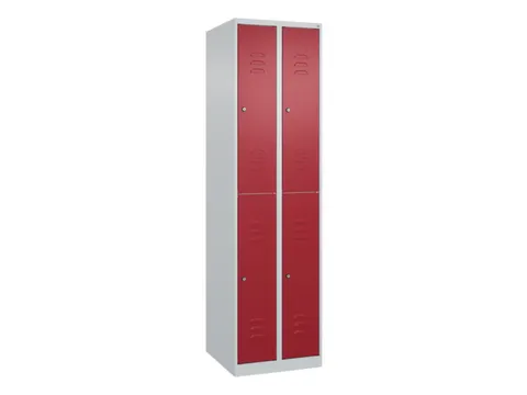 dubbeldekse locker,HxBxD 1850x500x500mm,2x2vak.,vak B 250mm