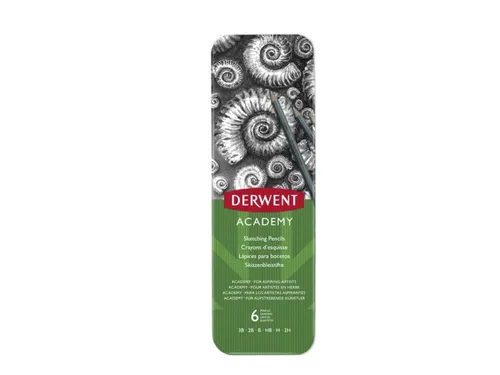 Schetspotloden Derwent Academy blik à 6 stuks