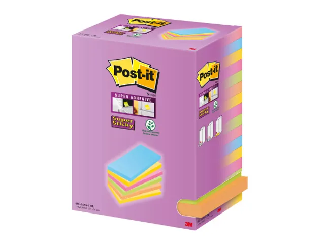 Memoblok 3M Post-it 655 127x76mm color notes